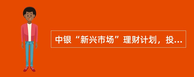 中银“新兴市场”理财计划，投资组合中美元投资业绩比较标准为（）