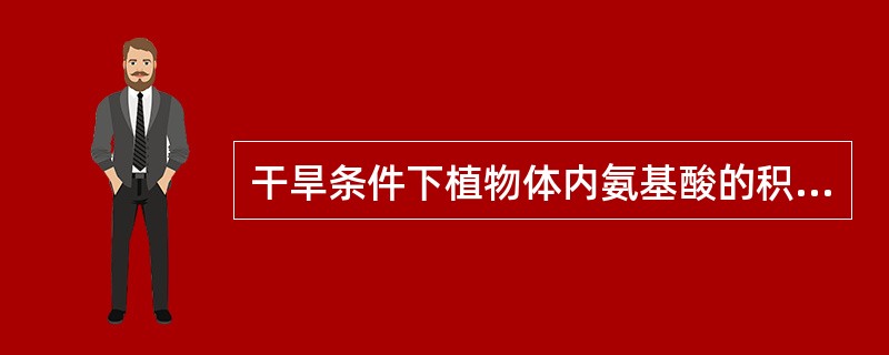 干旱条件下植物体内氨基酸的积累多是（）。