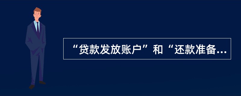 “贷款发放账户”和“还款准备金账户”只可以是新设账户，不可以是借款人的现有账户。