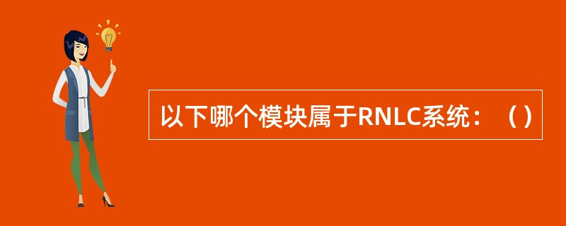 以下哪个模块属于RNLC系统：（）