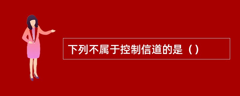 下列不属于控制信道的是（）