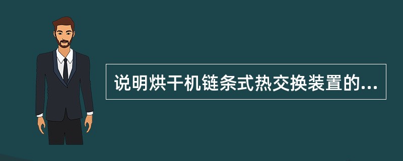 说明烘干机链条式热交换装置的作用？