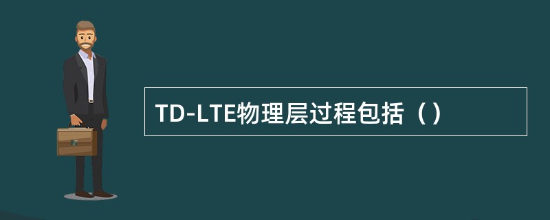 TD-LTE物理层过程包括（）