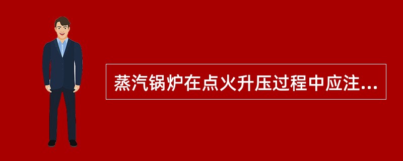 蒸汽锅炉在点火升压过程中应注意什么？