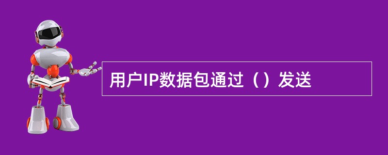 用户IP数据包通过（）发送