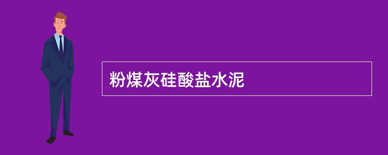 粉煤灰硅酸盐水泥