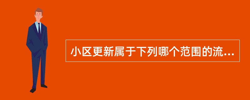 小区更新属于下列哪个范围的流程？（）