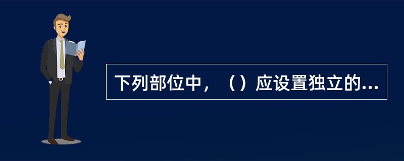 下列部位中，（）应设置独立的机械加压送风的防烟设施?