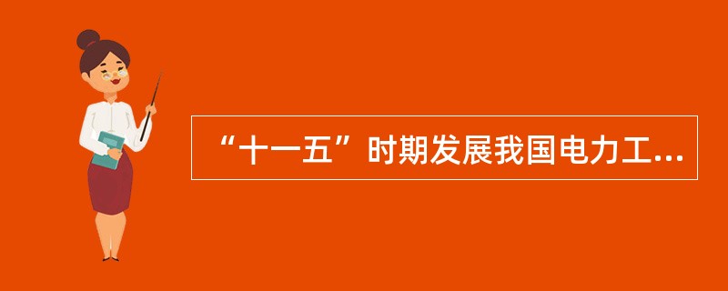 “十一五”时期发展我国电力工业的方针有（）。