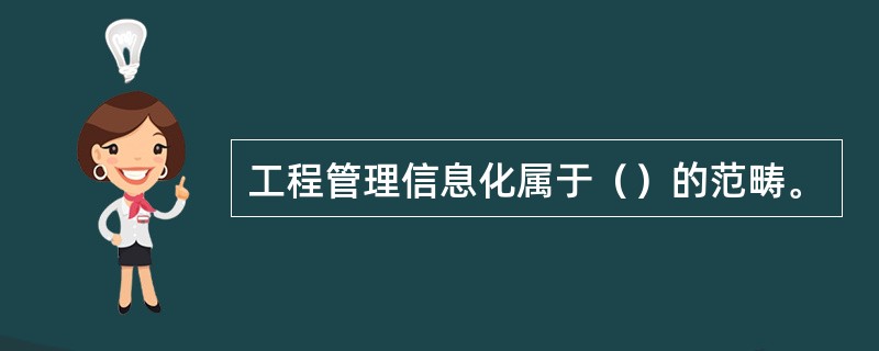 工程管理信息化属于（）的范畴。