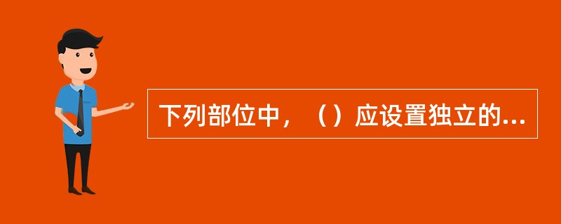 下列部位中，（）应设置独立的机械加压送风的防烟设施?