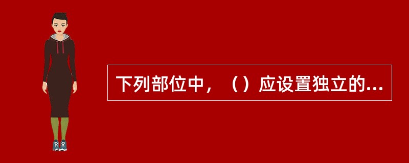 下列部位中，（）应设置独立的机械加压送风的防烟设施?