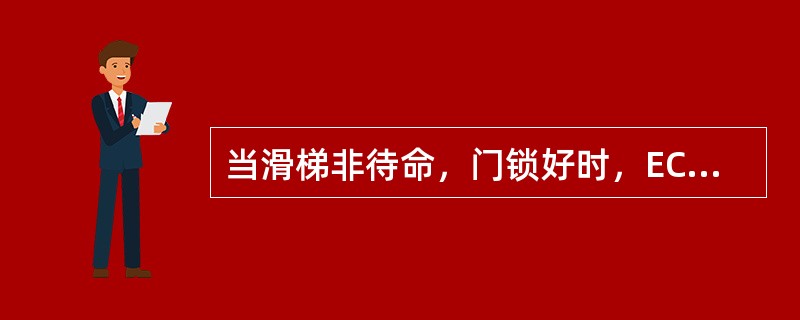 当滑梯非待命，门锁好时，ECAM门页面上相应显示（）