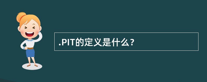 .PIT的定义是什么？