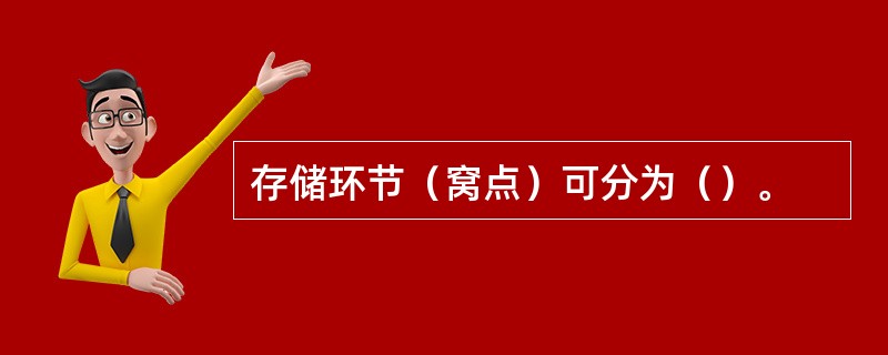 存储环节（窝点）可分为（）。
