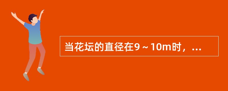 当花坛的直径在9～10m时，其最佳观赏点的位置在距花坛（）左右。