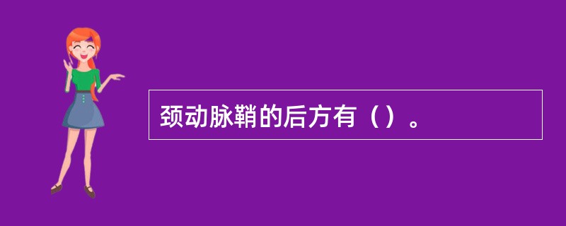 颈动脉鞘的后方有（）。