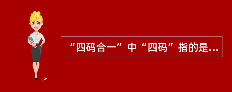 “四码合一”中“四码”指的是？（）