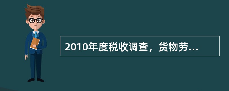 2010年度税收调查，货物劳务表中“计量单位“未标出计量单位的货物，下面（）行一