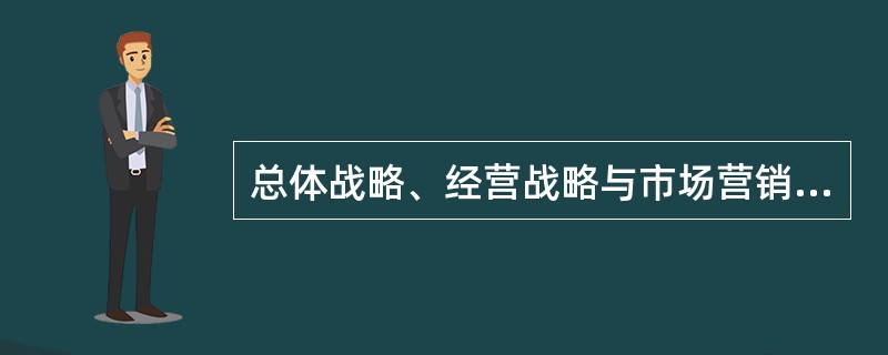 总体战略、经营战略与市场营销管理之间有什么关系？