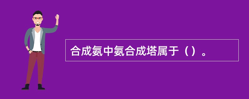合成氨中氨合成塔属于（）。