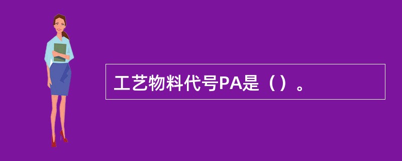 工艺物料代号PA是（）。