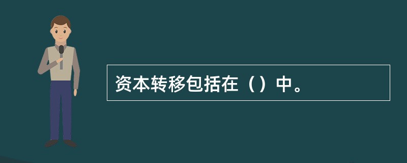 资本转移包括在（）中。