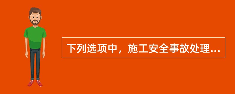 下列选项中，施工安全事故处理原则不包括的是（）。