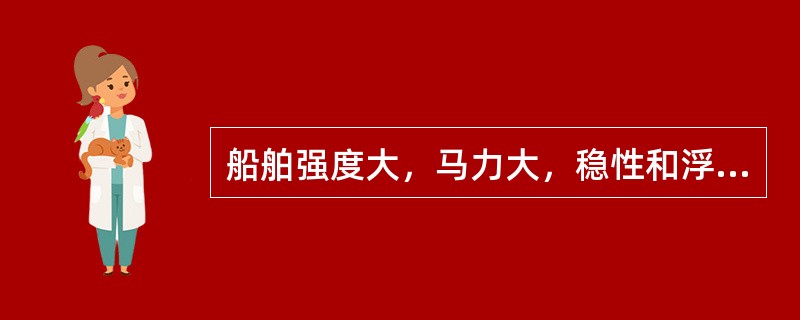 船舶强度大，马力大，稳性和浮性较好，但船体较小的船舶称为：（）