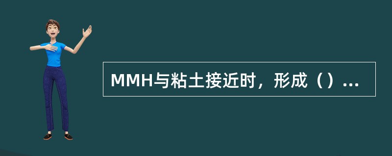 MMH与粘土接近时，形成（）复合体。