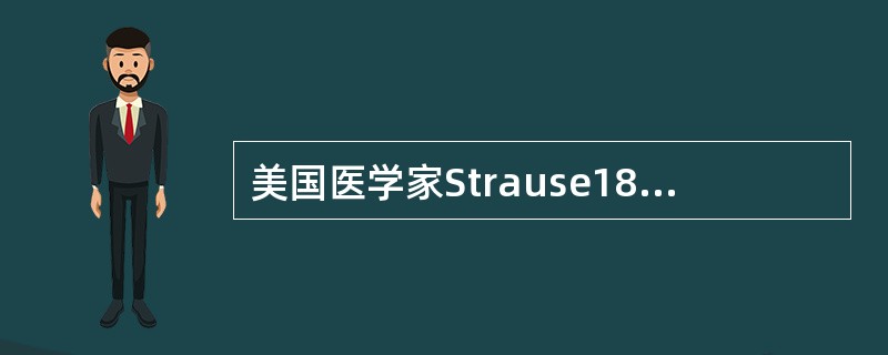 美国医学家Strause1849年在其论文“医学社会学研究的重要意义”中首次提出