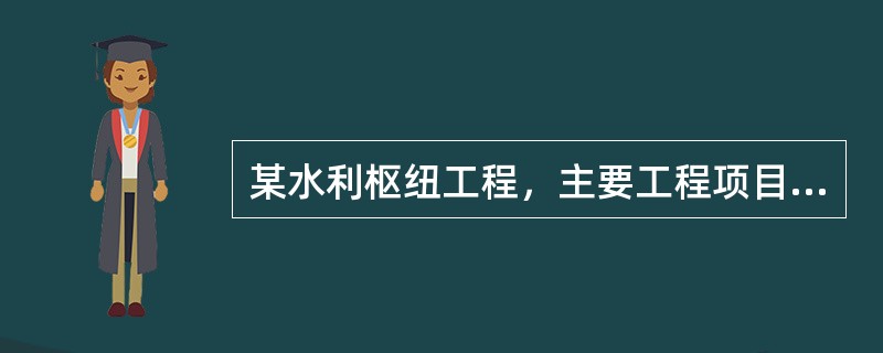 某水利枢纽工程，主要工程项目有大坝、泄洪闸、引水洞、发电站等，2003年2月开工