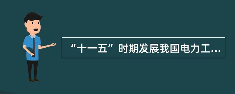 “十一五”时期发展我国电力工业的方针有（）。
