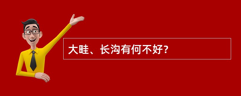 大畦、长沟有何不好？