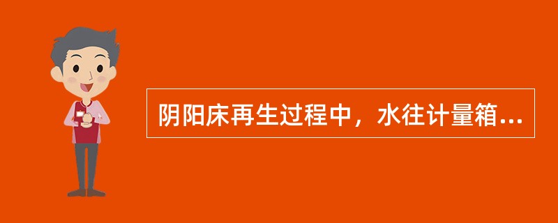 阴阳床再生过程中，水往计量箱中倒流，试分析产生的原因。