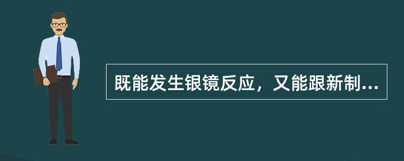 既能发生银镜反应，又能跟新制的氢氧化铜反应生成红色沉淀的物质是（）。