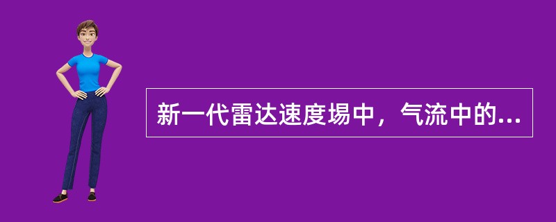 新一代雷达速度埸中，气流中的小尺度气旋（或反气旋），在径向风场图像中表现为一个最