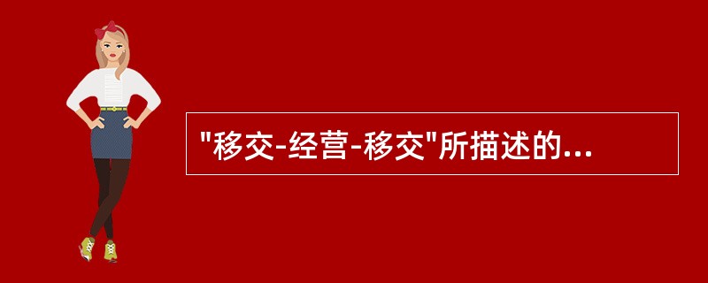 "移交-经营-移交"所描述的外商投资方式是（）。