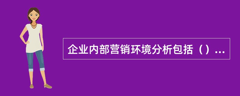 企业内部营销环境分析包括（）项目需要广告策划师操作：