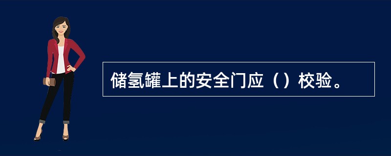 储氢罐上的安全门应（）校验。