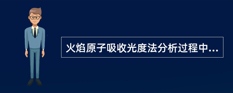 火焰原子吸收光度法分析过程中主要干扰有：物理干扰、化学干扰、（）和（）等。
