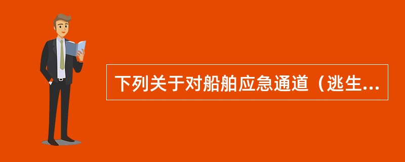 下列关于对船舶应急通道（逃生孔）维护保养的说法中，不正确的是（）。Ⅰ、应保持通道