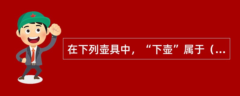 在下列壶具中，“下壶”属于（）的构造。