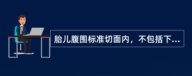 胎儿腹围标准切面内，不包括下列哪种结构（）。