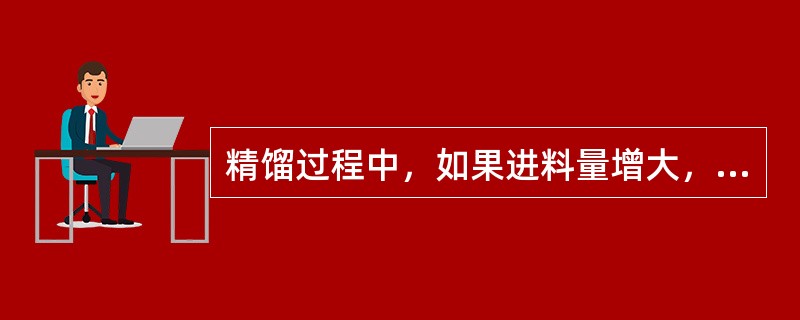 精馏过程中，如果进料量增大，而塔顶采出量不变，塔顶、底压差将（）。