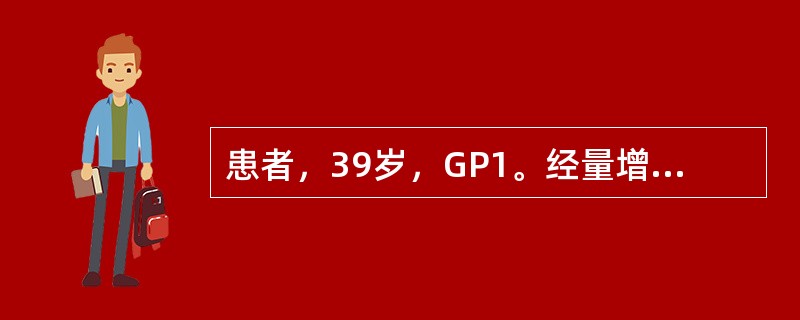 患者，39岁，GP1。经量增多、经期延长1年，加重1个月。临床拟诊为子宫肌瘤。最