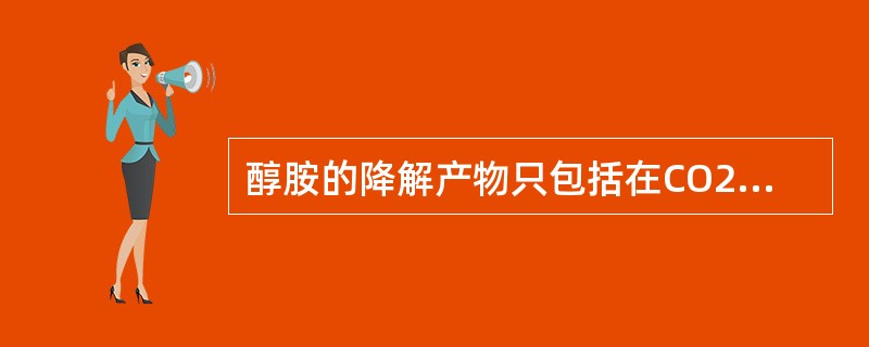 醇胺的降解产物只包括在CO2、氧、某些有机硫化物及高温等因素的作用下转化为失去活