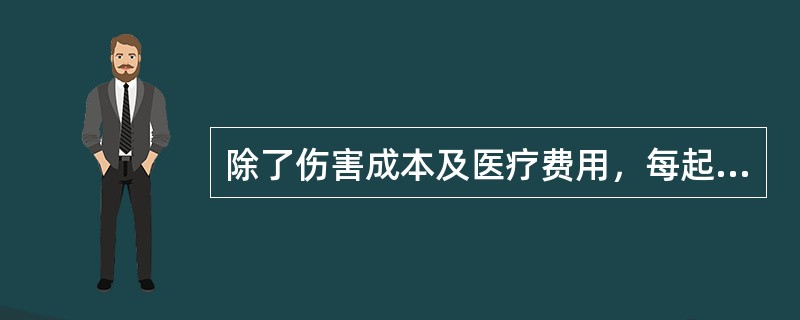 除了伤害成本及医疗费用，每起事故均会导致隐性损失，包括（至少列出3种）（）、（）