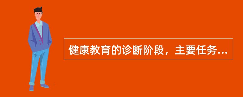 健康教育的诊断阶段，主要任务是确定影响目标的倾向因素、促成因素和强化因素的哪个阶