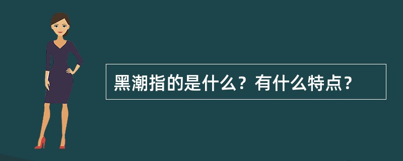 黑潮指的是什么？有什么特点？